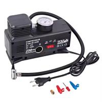 220 Volt-12 Volt 250 Psi Kompresör Lastik Hava Şişirme Oto Pompası Fişli Ve Çakmaklı Yage-843