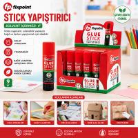 24 ADET 9GR STICK YAPIŞTIRICI SOLVENT İÇERMEZ YIKANABİLİR KOLAY UYGULAMA KAĞIT - KARTON YAPIŞTIRICI STİCK