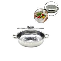 24CM BASIK SÜZEK METAL SÜZGEÇ KULPLU
