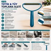 2İN1 BAŞLI PLASTİK SAPLI METAL TİFTİK TÜY TOPLAMA PLS.KAŞIYICI APARAT PET SHOP