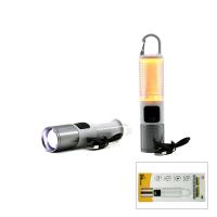 2İN1 KAMP - ÇOK AMAÇLI EL FENERİ USB ŞARJLI ZOOM 6 FONKSİYON IŞIK=DOĞAL - RENKLİ ASKI MANDALI ŞARJ GÖSTERGESİ 005