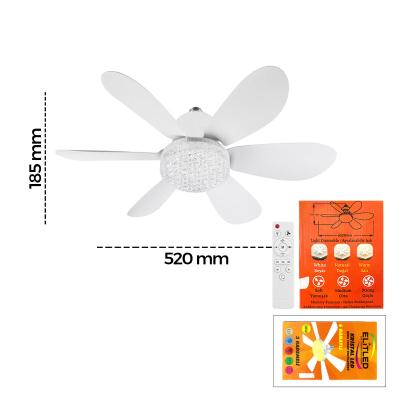 2İN1=TAVAN VANTİLATÖR - AVİZE LAMBA KUMANDALI 52CM SİNEK KOVUCU 6-BEYAZ PLASTİK KANAT 3-KADEME HIZ BEYAZ-SARI-DOĞAL IŞIK