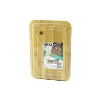 2PCS SETOVAL KENARLI - YUVARLAK DELİKLİ AHŞAP BAMBU KESİM PANOSU - KESME TAHTASI 18X28X1CM--22X32X1CM