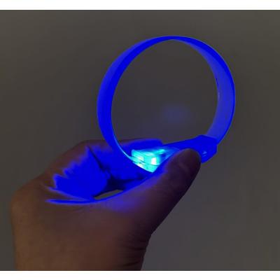 3 Modlu Pilli LED Işıklı Esnek Parti Bilekliği Mavi