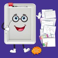 32 Farklı Etkinlikli Kalem ve Silgi Hediyeli Eğitici Sihirli Etkinlik Tahtası