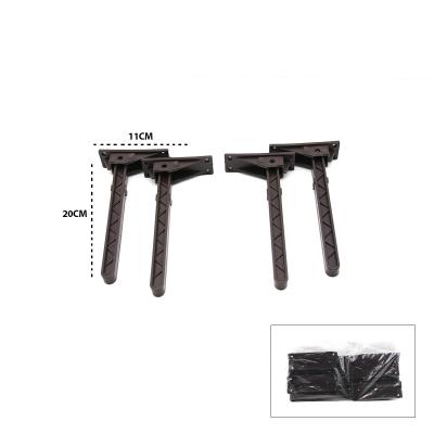 4 ADET KAHVERENGİ SOFRA AYAK KOMPLE PLASTİK 20CM AÇ KAPA