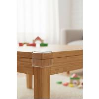 4 Adet Kendiliğinden 3M Yapışkanlı Yumuşak ve Esnek Yapıda Sehpa,Masa,Dolap Köşe Koruyucu Aparat