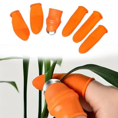 5 Parça Pratik Parmak Koruyucu 1 Parça Baş Parmak Bıçaklı Eldiven Sebze Meyve Soyucu Kesme Ayıklayıcı Silikon Set