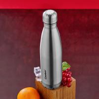 500ML KROM ŞİŞE TERMOS PASLANMAZ ÇELİK - KAYDIRMAZ TPR TABAN