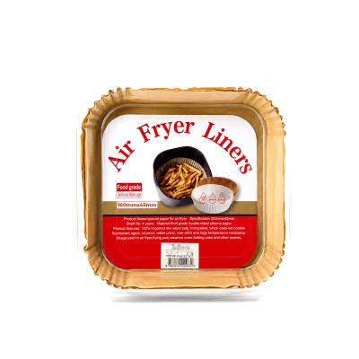 50PCS KARE TABAN: 16CM - KENAR: 4.5CM AİR FRYER PİŞİRME KALIP KAĞIT