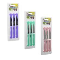 6PCS MEYVE BIÇAK  RENKLİ PLASTİK SAPLI   VAKUMLU AMBALAJ   BRKT-806155