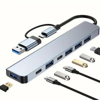 8 in 1 Usb Çevirici Notebook Macbook Type-C Uyumlu Görüntü Aktarıcı Hub