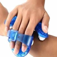 9 Bilyeli Vücut Masaj Eldiveni – Boyun, Bacak, Kalça ve Vücut Bakımı İçin Manuel Masaj Aparatı