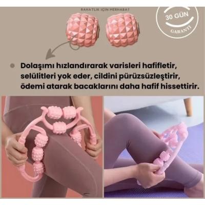 9 Tekerlekli Yoga Fitness Silindiri (Roller)