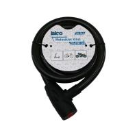 ANAHTARLI AÇ-KAPA KİLİT KAPAKLI MOTOR - BİSİKLET KİLİT ÇELİK TEL SİYAH ŞEFFAF KILIF 20MMX150CM