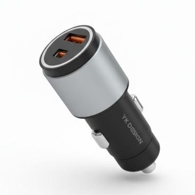 Araç İçi Çakmaklığa TakılanType-C ve USB Girişli 2 Portlu Hızlı Şarj Adaptörü