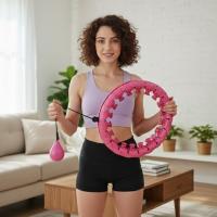 Ayarlanabilir Zayıflatıcı Hulahop Bel ve Karın Bölgesi İçin İnceltici Fitness Aleti Spor Çemberi