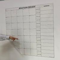 Aylık Planlayıcı Manyetik Duvar Stickerı Takvim Plan Çizelgesi