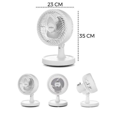 BEYAZ 12 INC EV - OFİS KOMPAKT - SESSİZ - İKİ KADEME MASAÜSTÜ VANTİLATÖR SF-7703
