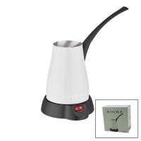 BEYAZ ELEKTİRKLİ CEZVE TÜRK KAHVE MAKİNESİ 5 FİNCAN - 400ML HAZNE PASLANMAZ ÇELİK 360 DERECE DÖNEBİLME SCM-2960