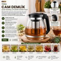 CAM DEMLİK 700ML