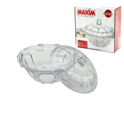 CAM ŞEKERLİK CAM KAPAKLI ÇAP: 13.5CM - Y: 5.2--9.5CM