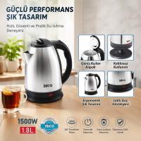 ÇELİK KETTLE SU ISITICISI 1.8LT - 1500W