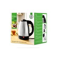 ÇELİK KETTLE ELEKTRİKLİ SU ISITICISI PASLANMAZ ÇELİK GİZLİ REZİSTANS 360° 1.8LT 1500W KK-3331