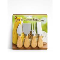 CHEESE KNİFE SET 4PCS PEYNİR BIÇAK SETİ AHŞAP BAMBU SAPLI