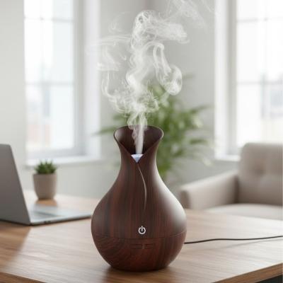 Damla Model Akasya Renk Hava Nemlendirici – Ultrasonik Soğuk Buhar Makinesi, LED Işıklı Masaüstü Oda Nemlendirici
