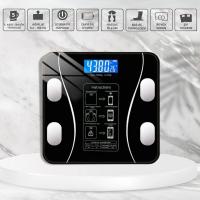 Dijital Baskül Yağ Ölçer Fonksiyonlu Akıllı Baskül Bluetooth Bağlantılı Tartı