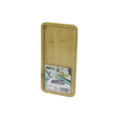 DİKDÖRTGEN AHŞAP BAMBU YAĞDANLIK ALTLIK MİNİ TEPSİ 12 X 23.4 X 0.8CM