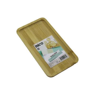 DİKDÖRTGEN AHŞAP BAMBU SERVİS SUNUM TEPSİ - TAHTASI MİNİ TEPSİ 25 X 14 X 1.4CM