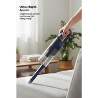 DİKEY MAVİ ELEKTRİKLİ SÜPÜRGE 500W 90° BAŞLIK - 1.5LT TOZ HAZNE - ÇİFT FİLTRE SVC-8628