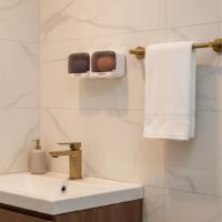 Duvara Monte İkili Kapaklı Plastik Katı Sabunluk Organizer – Banyo &amp; Mutfak İçin Yapışkanlı Sabun Kutusu ve Düzenleyici