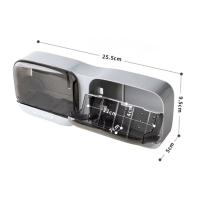 Duvara Monte İkili Kapaklı Plastik Katı Sabunluk Organizer – Banyo &amp; Mutfak İçin Yapışkanlı Sabun Kutusu ve Düzenleyici