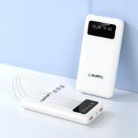Enerx ENR-P20DC 20000 mAh 2.1 Amper Dahili Kablolu Powerbank Siyah