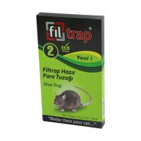 FİLTRAP  2PCS  HAZIR FARE TUZAK  PLASTİK LEVHA=YAPIŞKANLI   11 X19.8CM   2 X 25GR