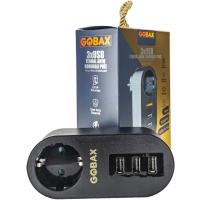 Gobax Termal Akım Korumalı Akıllı Priz 3xusb Li, Çocuk Korumalı, Led Işıklı, Yüksek Isıya Dayanıklı