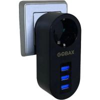 Gobax Termal Akım Korumalı Akıllı Priz 3xusb Li, Çocuk Korumalı, Led Işıklı, Yüksek Isıya Dayanıklı