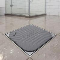 Gri Kare Evye Gider Koku Önleyici Silikon Mat – Lavabo Süzgeç ve Haşere Engelleyici
