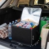 Isı Koruyucu Termal Taşıma Çantası 32 Litre – Araç Bagaj Organizeri, Termos, Katlanabilir Keçe Saklama Çantası 37x27x25 cm