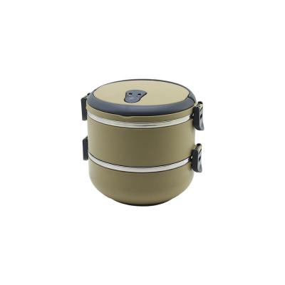 KAHVERENGİ 2Lİ SEFER TASI SAKLAMA KABI 1.2LT