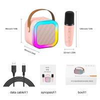 Karaoke Mikrofon Hoparlör Seti Mini