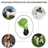 Kedi ve Köpekler İçin Uzun Tüylü Köpek Tarağı Tüy Toplayıcı tarak Small