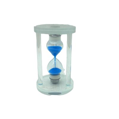 KÜÇÜK CAM KUM SAATİ CAM STANDLI 5 DAKİKA ZAMANLI = ÇAP: 5.8CM-YÜKSEKLİK: 9.8CM