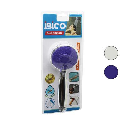 KÜÇÜK YUVARLAK - BOMBELİ=8CM DUŞ BAŞLIK KADEMELİ KROM GÖVDE-BEYAZ-RENKLİ ZEMİN SAP:11.5CM