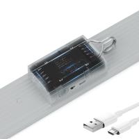 KUMANDALI - ZAMAN - IŞIK GÜCÜ AYARLI METAL ASKILI - USB ŞARJLI LAMBA FENER 20SMD LED