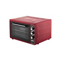 MİDİ FIRIN KARE 38LT AYARLANABİLİR TERMOSTAT = 50–320°C - SAATLİ = 0 - 90 DK ZİL 3 KADEME HIZ AYAR EMAYE TEPSİ  50x33x40cm