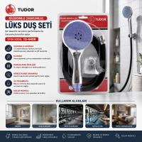 MİLANO VAKUMLU - SİLİKON LÜKS DUŞ SETİ DUŞ BAŞLIK=MİX SİLİKON HORTUM=1.5MT MAFSAL=3 KADEME